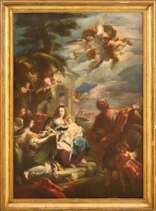 GIAQUINTO Corrado 1703-1765,Riposo nella fuga in Egitto,Meeting Art IT 2024-02-24
