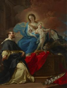 GIAQUINTO Corrado 1703-1765,The Madonna and Child with Saints Dominic and Cath,Christie's 2024-01-31
