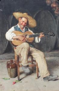 GIARDIELLO Giuseppe 1887-1920,''The Guitar Player'',Burchard US 2013-05-19