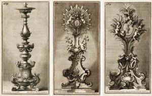 GIARDINI Giovanni 1646-1722,tre incisioni raffiguranti progetti per due ostens,Finarte IT 2007-03-08