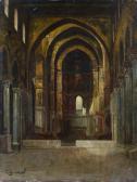 GIARRIZZO Carmelo 1850-1917,Interno del Duomo di Monreale,Galleria Pananti Casa d'Aste IT 2023-09-15