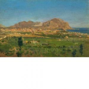 GIARRIZZO Carmelo 1850-1917,Veduta del Golfo di Palermo con il Monte Pellegri,Wannenes Art Auctions 2016-11-30