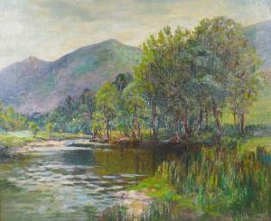 GIBB Harry Phelan 1870-1948,extensive river landscape,Crow's Auction Gallery GB 2024-01-24