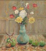 GIBB Harry Phelan 1870-1948,Stilllife of autumn flowers,1910,Dreweatt-Neate GB 2008-02-19