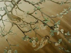 GIBBARD Robin,A study of Great Tits on a flowering damson branch,1972,Golding Young & Co. 2009-03-04