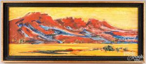 GIBBERD Eric Waters 1897-1972,southwestern landscape,Pook & Pook US 2024-02-28