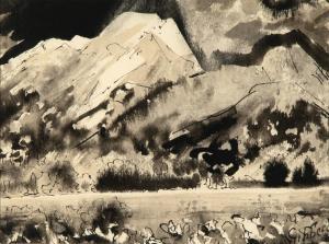 GIBBERD Eric Waters 1897-1972,Untitled (Mountain Landscape),Santa Fe Art Auction US 2023-03-16