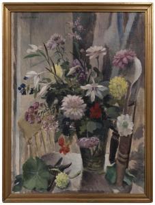 GIBBON Benjamin 1914,Floral Still Life,Leonard Joel AU 2018-12-02