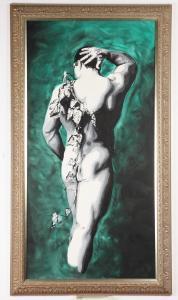 GIBBONS ERIC 1900,STANDING MALE NUDE,1902,Sloans & Kenyon US 2017-09-23