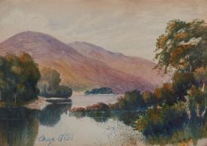 GIBBS Charles 1878-1899,Landsacape with River,Shapiro AU 2016-12-06