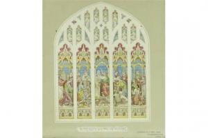 GIBBS Charles 1878-1899,original design for a stained glass window,Burstow and Hewett GB 2015-09-23