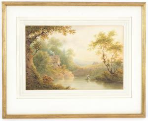 GIBBS James 1792-1841,Fishing by Lake,1835,Simon Chorley Art & Antiques GB 2019-01-29