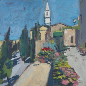 GIBBS PATRICK 1959,Mediterranean town scene,1996,Rosebery's GB 2024-03-12