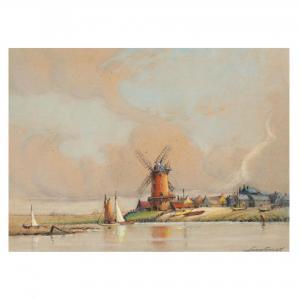 GIBBS Snow 1882-1970,Clay Windmill, Norfolk, England,Leland Little US 2021-10-21