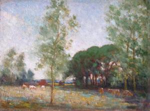 GIBBS Thomas Binney 1870-1947,Cattle in a summer landscape,Woolley & Wallis GB 2014-03-19