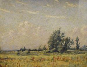 GIBBS Thomas Binney 1870-1947,Landscape at Herstmonceux,Clevedon Salerooms GB 2019-06-13
