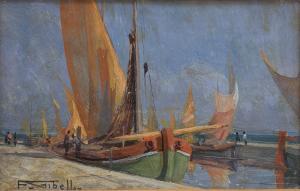 GIBELLI Francesco 1890-1978,PORTO DI RIMINI,Trend Auction IT 2024-04-16