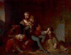 GIBERT Antoine,Ugolin et ses enfants,1858,Artcurial | Briest - Poulain - F. Tajan 2015-02-18
