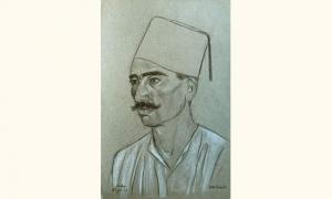 GIBERT Lucien 1904-1988,Portrait d'algérien .,1934,Gros-Delettrez FR 2005-06-13