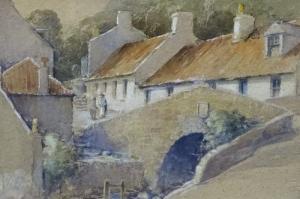 GIBSON Alexander R., Alex,Village Scene with Bridge,Shapes Auctioneers & Valuers 2017-04-01