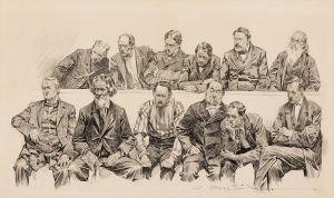 GIBSON Charles Dana 1867-1944,The Jury,Barridoff Auctions US 2023-04-01