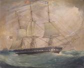 GIBSON G.F 1800-1800,The Ship Charles and Louisa in choppy seas,1836,Woolley & Wallis GB 2012-09-19