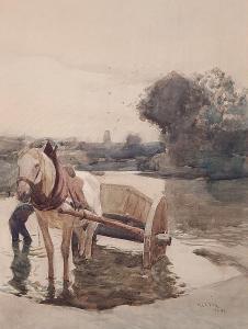 Gibson George Henry 1868,Cart and Horse,1903,Rachel Davis US 2014-10-25