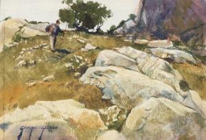 GIBSON George 1904-2001,Tomasini's Rock,John Moran Auctioneers US 2017-03-21