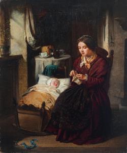 GIBSON Joseph Vincent 1860-1890,Tenerezze materne,1856,Wannenes Art Auctions IT 2021-03-18