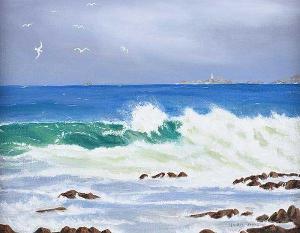 Gibson Nora,LIGHTHOUSE FROM MALLIN HEAD,Ross's Auctioneers and values IE 2017-10-11