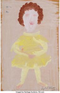 GIBSON Sybil 1908-1995,Girl in a Yellow Dress,1993,Heritage US 2024-03-13