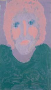 GIBSON Sybil 1908-1995,Self-portrait in Pink and Green,1993,Hindman US 2023-02-22