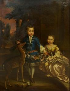 GIBSON Thomas 1680-1751,Portrait of a young boy and girl with floral garla,Reeman Dansie 2016-02-16