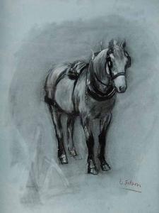 GIBSON Tom 1930,Untitled - Horse Sketch,Levis CA 2008-04-20