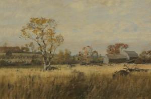GIBSON Walter Hamilton 1850-1896,Autumnal Pasture,1891,Weschler's US 2006-12-02