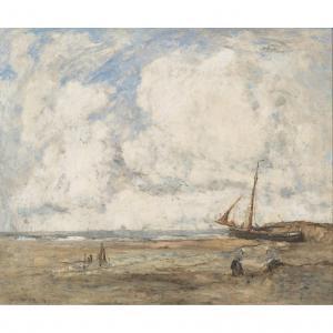 GIBSON William Alfred 1866-1931,BEACHED FISHING BOATS,Lyon & Turnbull GB 2023-12-07