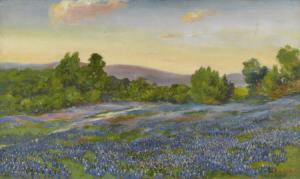 GIDEON SAMUEL E 1875-1945,Untitled Bluebonnet Landscape,Heritage US 2007-05-19