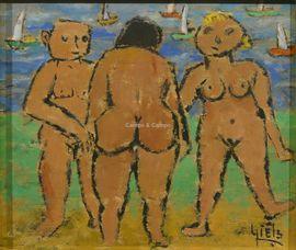 GIELS Ludo 1931,3 nus sur la plage,Campo & Campo BE 2021-04-28