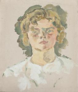 GIERSING Harald 1881-1927,Portrait,1927,Bruun Rasmussen DK 2024-02-27