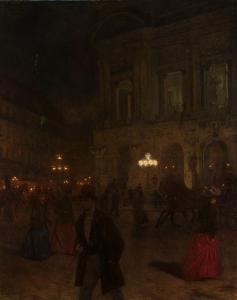 GIERYMSKI Aleksander 1850-1901,Paris Opera at Night I,1891,Desa Unicum PL 2023-09-18