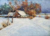 GIESE Max Eduard 1867-1916,Winter Sun,Stahl DE 2013-02-23
