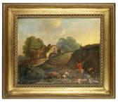 GIESEL Johann Ludwig 1747-1814,Landschaft mit figuraler Staffage,Palais Dorotheum AT 2010-12-02