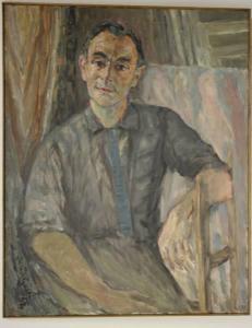 GIESEN Jan 1900-1983,Portret van de Haagse kunstenaar Piet Fraterman,1962,Venduehuis NL 2012-08-29