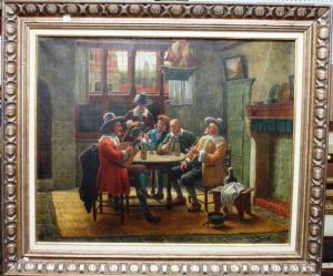 GIESSEL Wilhelm F 1869-1938,Cavaliers drinking,Bellmans Fine Art Auctioneers GB 2017-04-04