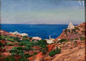 GIFFARD Leon 1875-1946,Vue de Korbous, Tunisie,Millon & Associés FR 2022-12-19