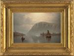 GIFFORD Charles Henry 1839-1904,Luminist view of three sailboats in a quiet c,19th Century,Eldred's 2024-02-28