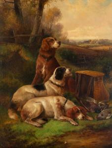 GIFFORD John 1865-1898,Spaniels Hunting Ducks,Cottone US 2023-03-31