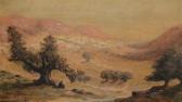 GIFFORD William Birdsall 1842-1929,Vast Orientalist Landscape,Burchard US 2014-04-27