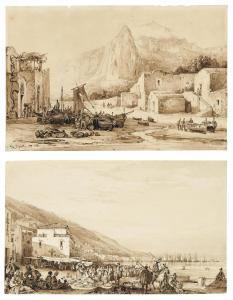 GIGANTE Giacinto,The bay of Palermo with the Monte Pellegrino in th,1837,Palais Dorotheum 2024-03-28