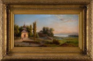 GIGNOUX Regis Francois 1816-1882,Hudson River view,Eldred's US 2024-02-16